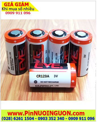 Pin Đèn Pin _Pin CR123A _Pin EVE CR123A (EVE 17345) lithium 3V chính hãng 